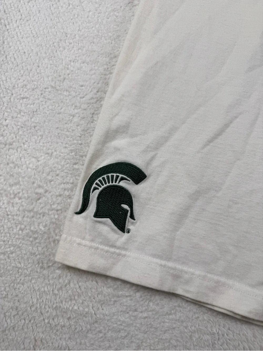 Nike Team Michigan State Spartans Men’s XL Polo Shirt White Green Golf